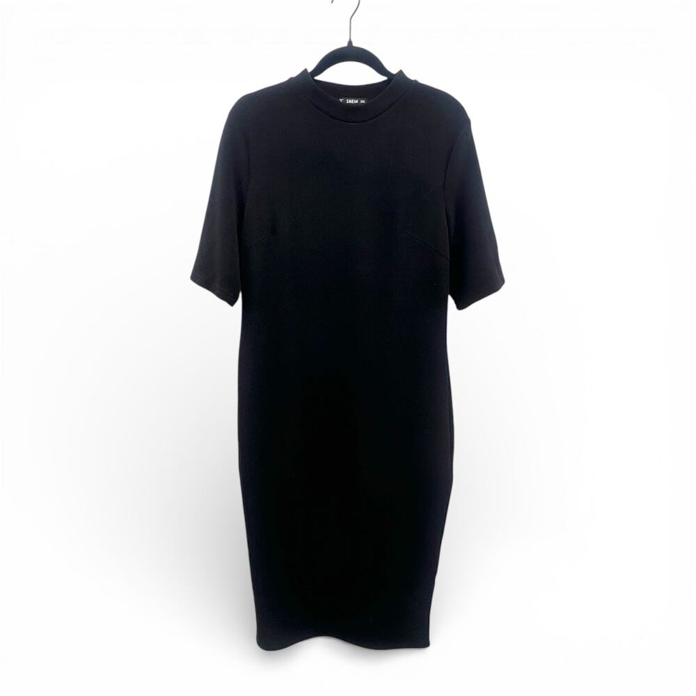Black Bodycon Midi-Dress size XL Shein
